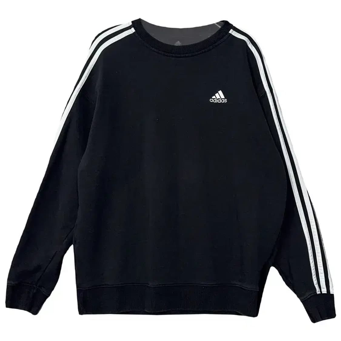 아디다스 블랙 로고 삼선 맨투맨 M 상품이미지1