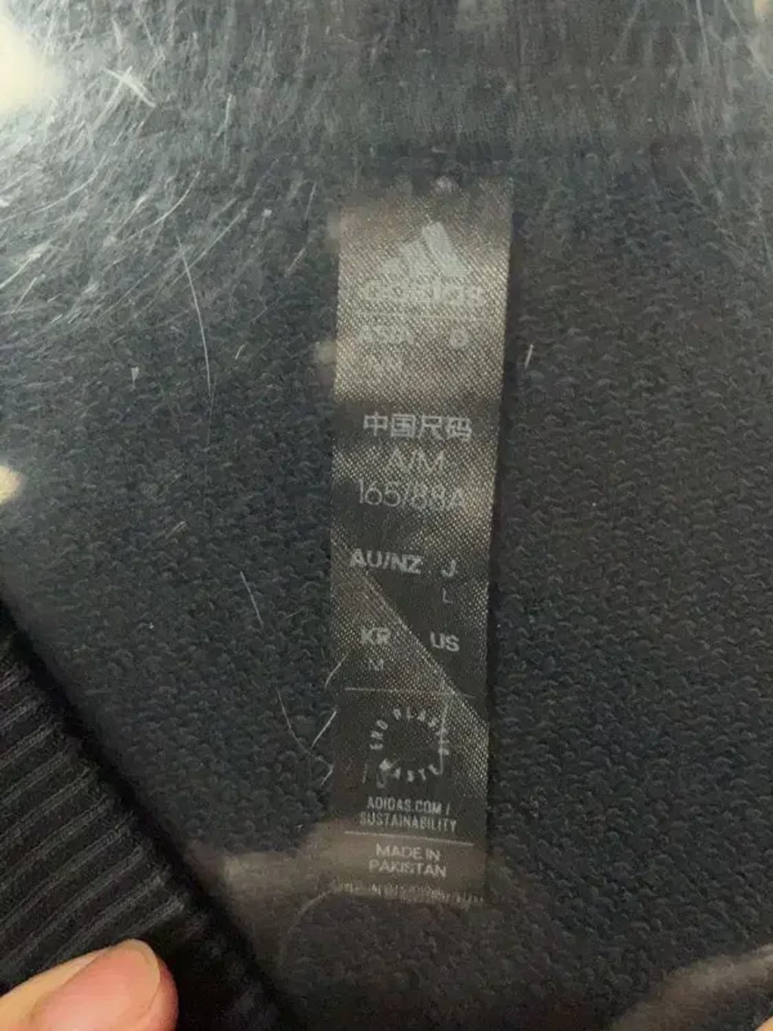아디다스 블랙 로고 삼선 맨투맨 M 상품이미지6
