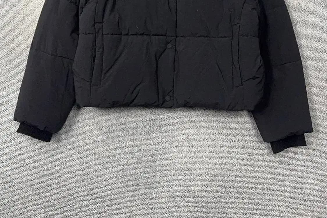 에잇세컨즈 블랙 니트 카라 캐주얼 패딩 M 상품이미지4