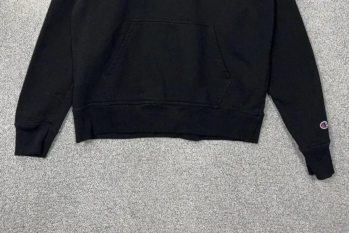 챔피온 블랙 로고 프린팅 후드티 L 상품이미지4