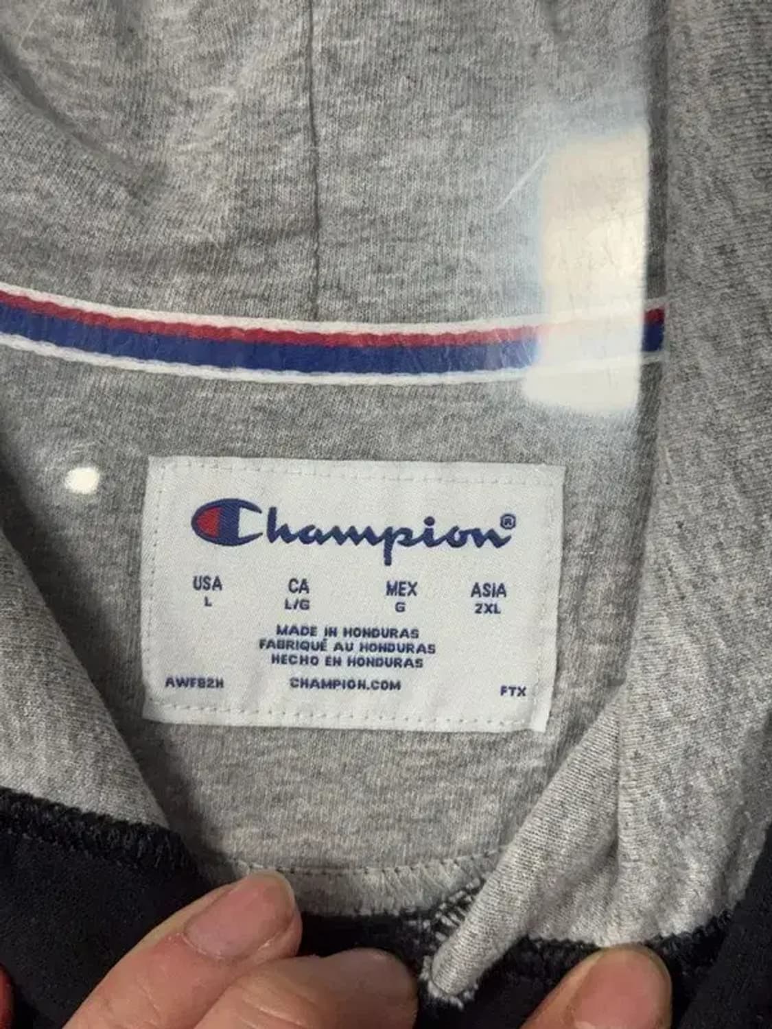 챔피온 블랙 로고 프린팅 후드티 L 상품이미지7