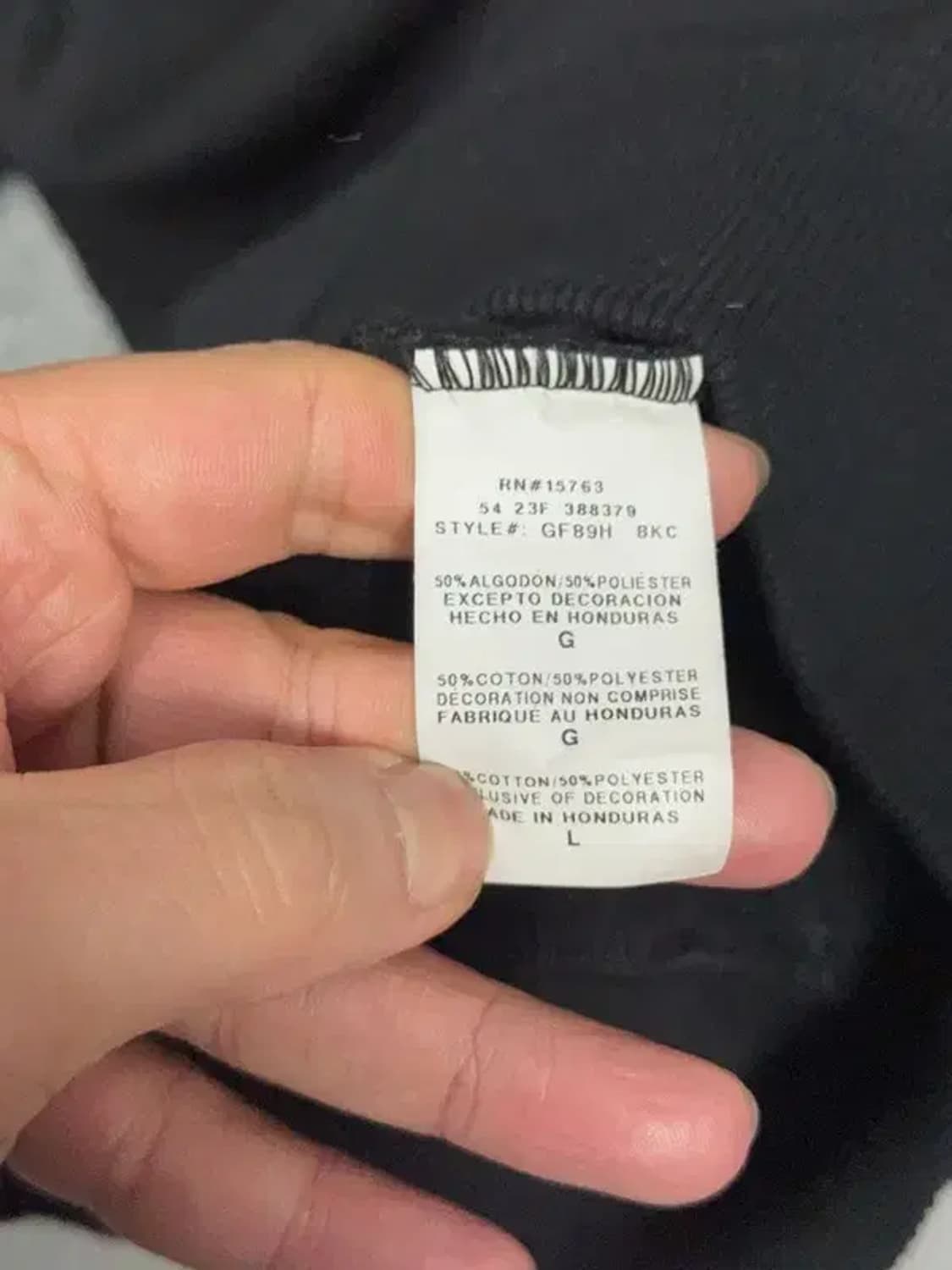 챔피온 블랙 로고 프린팅 후드티 L 상품이미지8