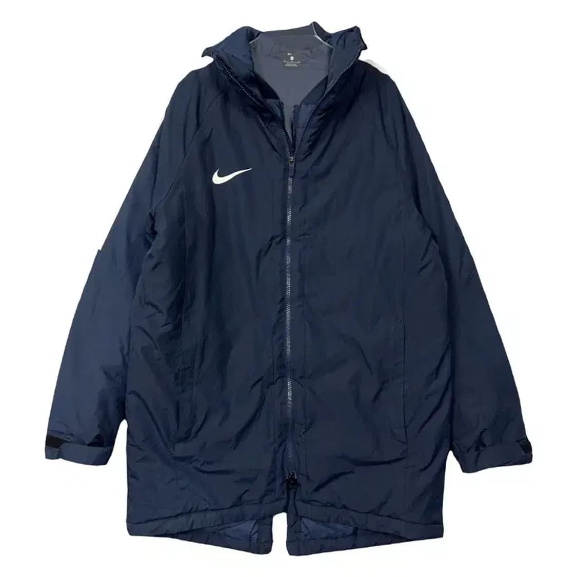 나이키 네이비 로고 후드 롱패딩 점퍼 XL 상품이미지1