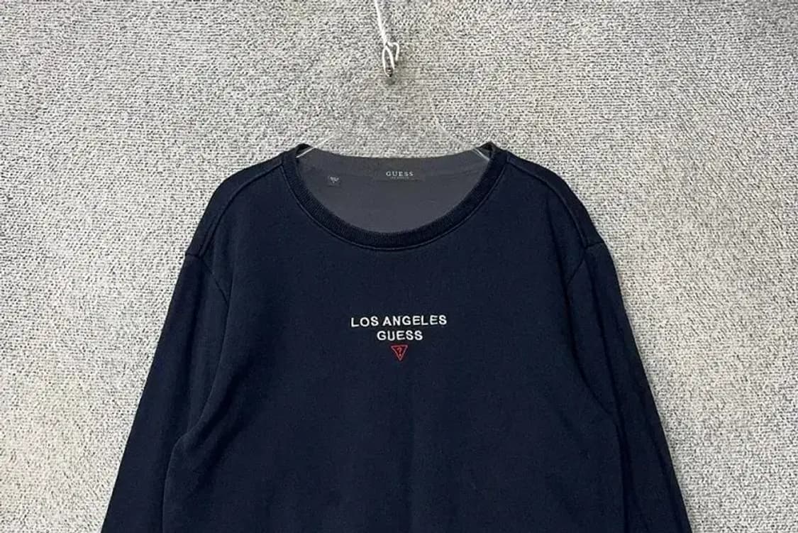 게스 프린팅 네이비 맨투맨 XL 상품이미지3