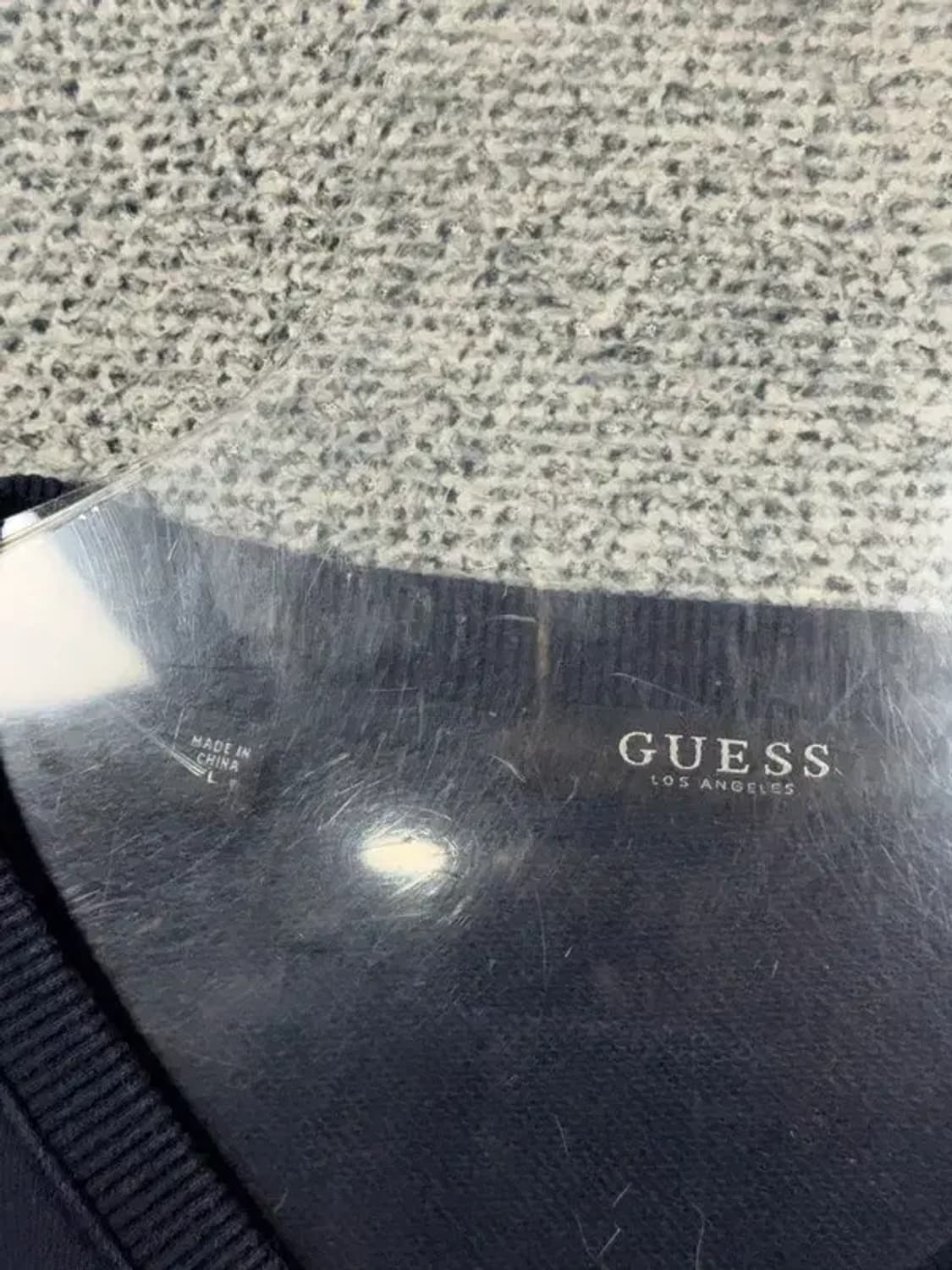 게스 프린팅 네이비 맨투맨 XL 상품이미지6