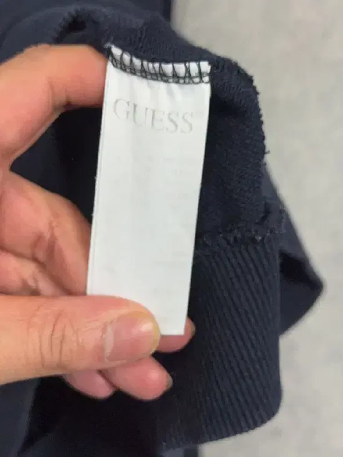 게스 프린팅 네이비 맨투맨 XL 상품이미지7