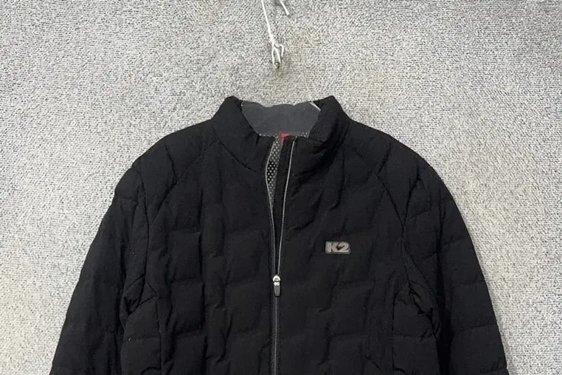 K2 블랙 큐브 퀄팅 로고 덕다운 경량 패딩 95 상품이미지3