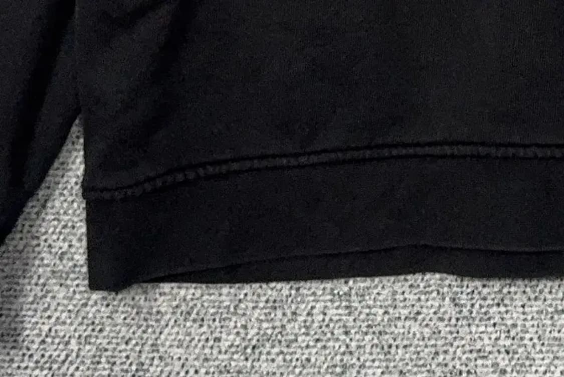 아디다스 블랙 불꽃 로고 오버핏 맨투맨 S 상품이미지5