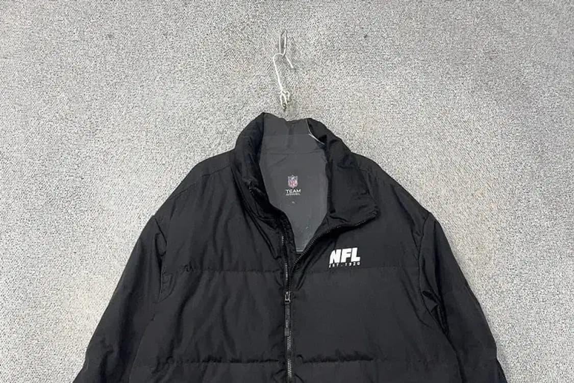 NFL 로고 블랙 덕다운 푸퍼 패딩 XL 상품이미지3