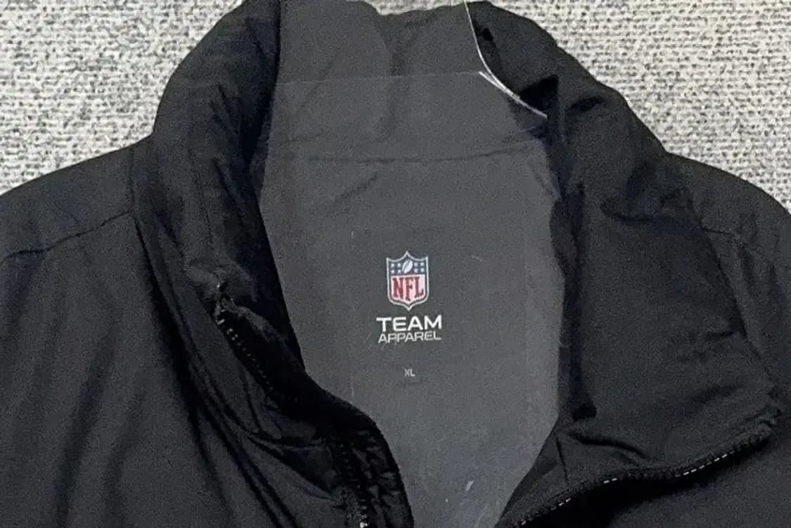 NFL 로고 블랙 덕다운 푸퍼 패딩 XL 상품이미지5