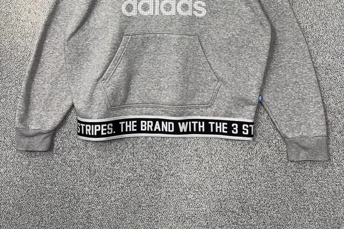 아디다스 프린팅 라이트 그레이 후드티 090 상품이미지4