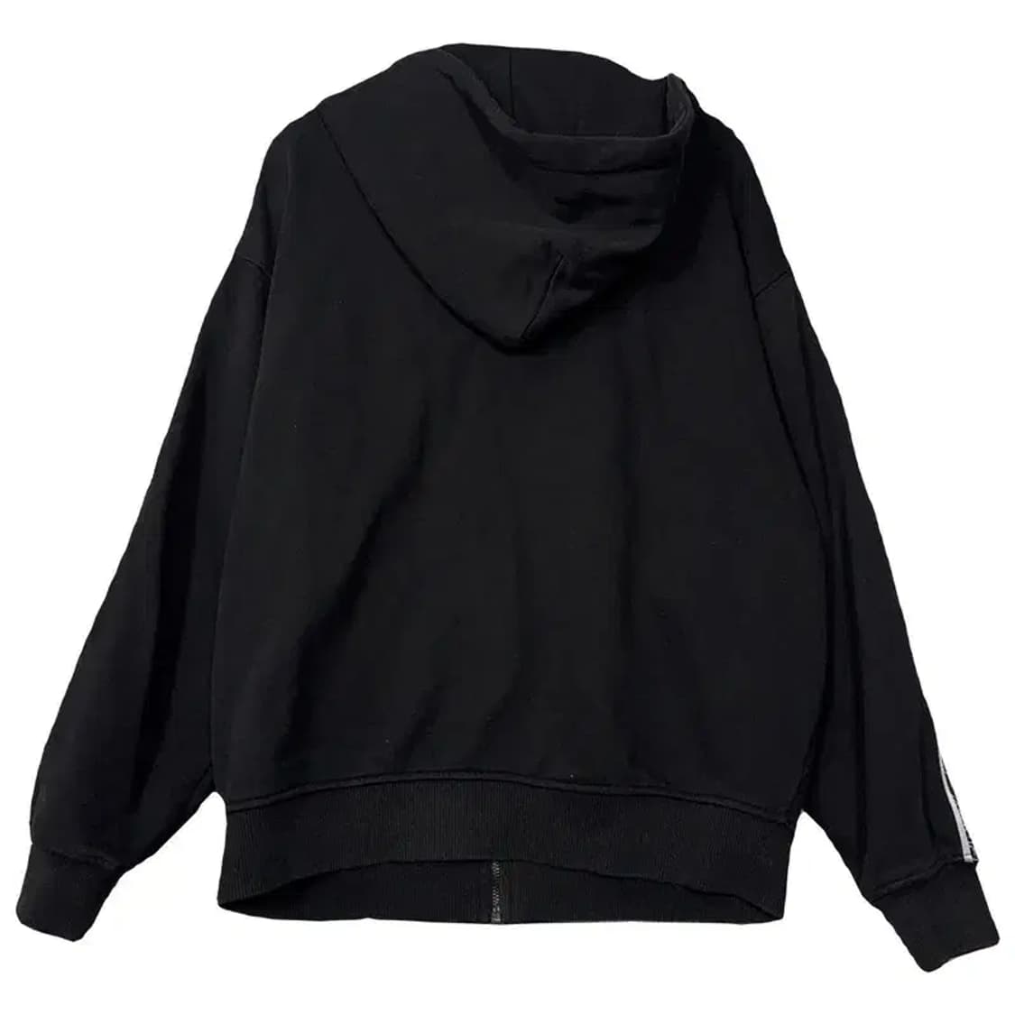 널디 블랙 로고 트랙 오버핏 후드 집업 XS 상품이미지2