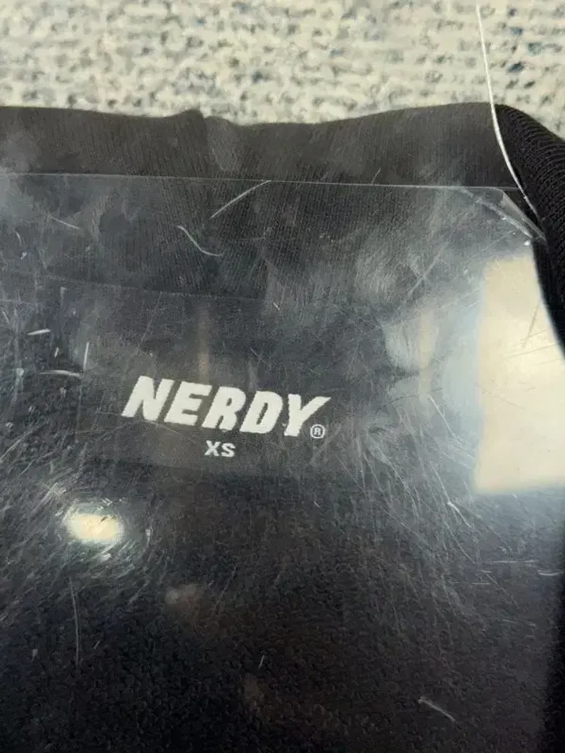 널디 블랙 로고 트랙 오버핏 후드 집업 XS 상품이미지6