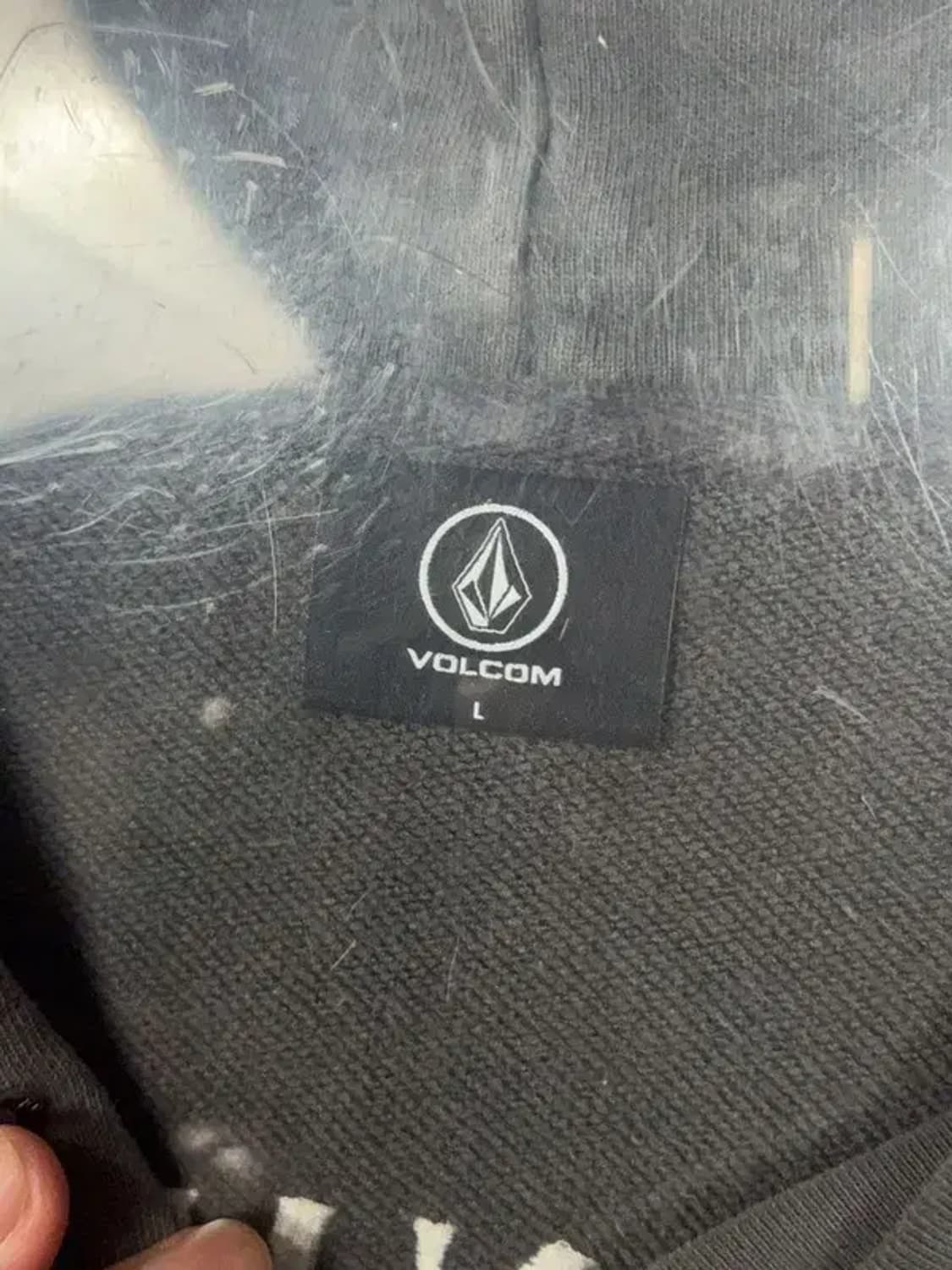 볼콤 그레이 로고 후드티 L(100) 상품이미지7