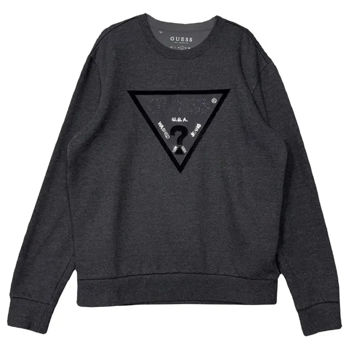 게스 프린팅 그레이 맨투맨 L 상품이미지1