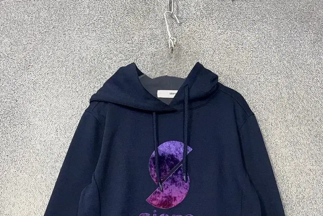 시에로 프린팅 네이비 후드티 S(90) 상품이미지3