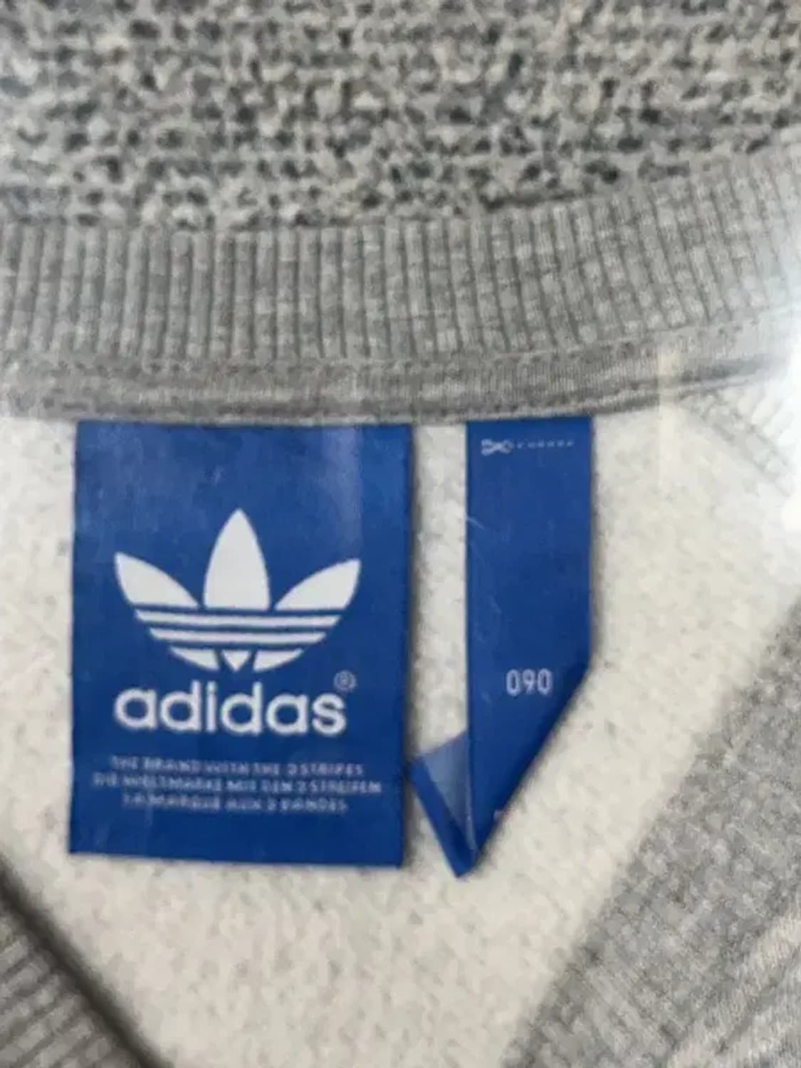 아디다스 프린팅 라이트 그레이 맨투맨 L 상품이미지7