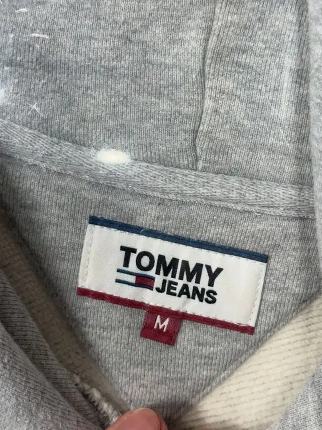 타미 진스 라이트 그레이 로고 후드티 M 상품이미지5
