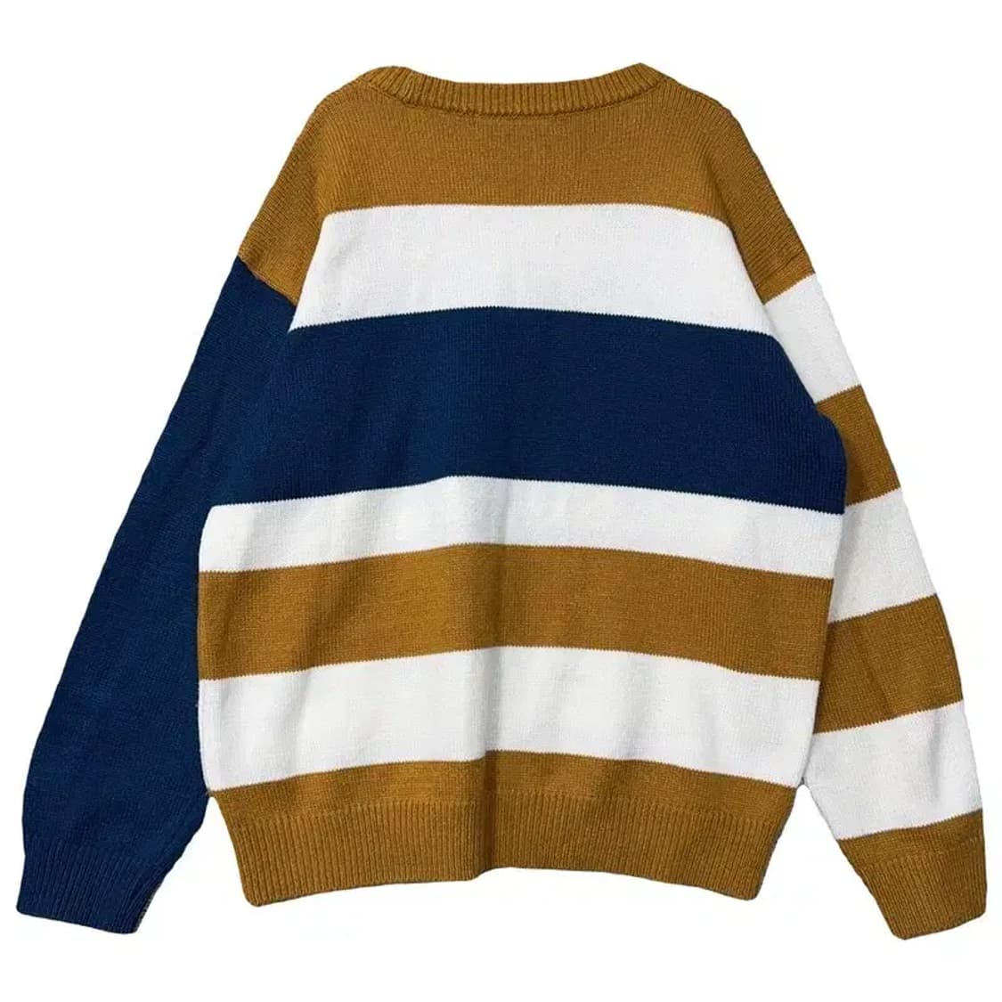 에잇세컨즈 스트라이프 카멜 니트 L 상품이미지2