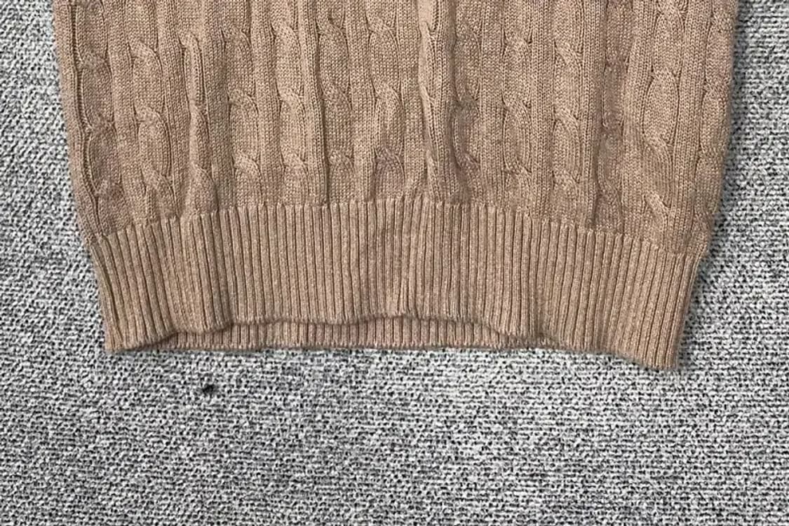 폴로아쎈 베이지 로고 니트 조끼 M 상품이미지5