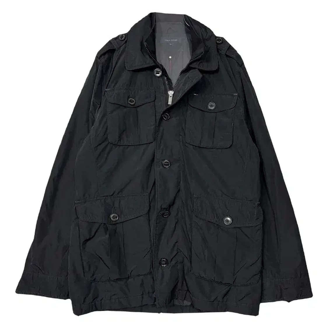 타미힐피거 블랙 쿼드포켓 남성 나일론 워크 자켓 M 상품이미지1
