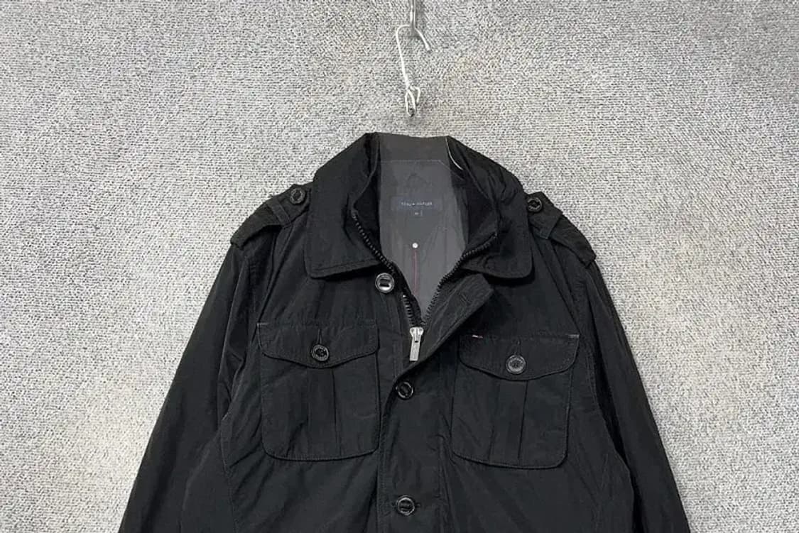 타미힐피거 블랙 쿼드포켓 남성 나일론 워크 자켓 M 상품이미지3
