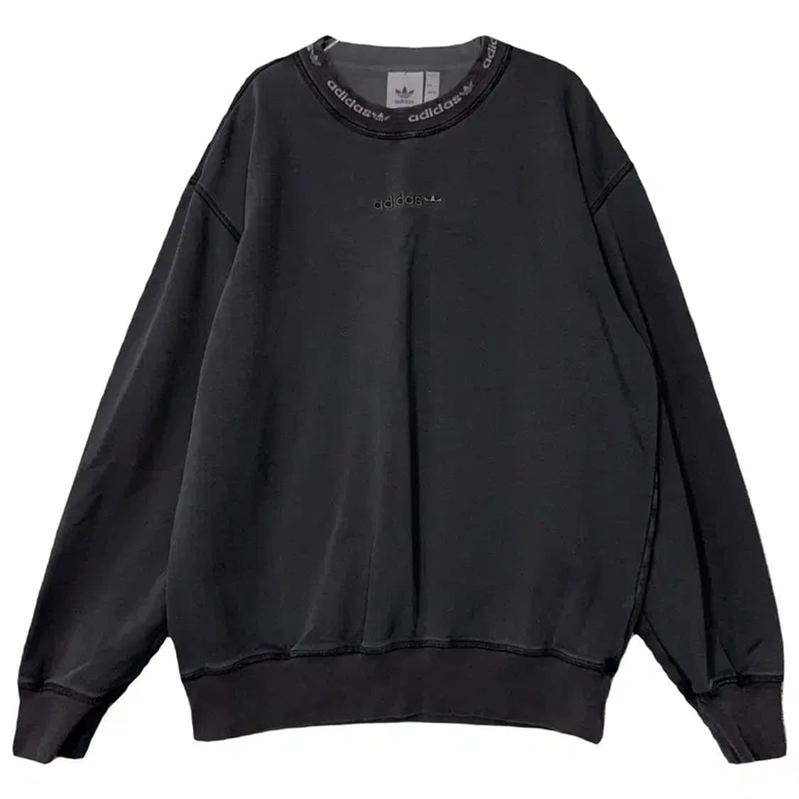 아디다스 블랙 센터 로고 빈티지 맨투맨 L 상품이미지1