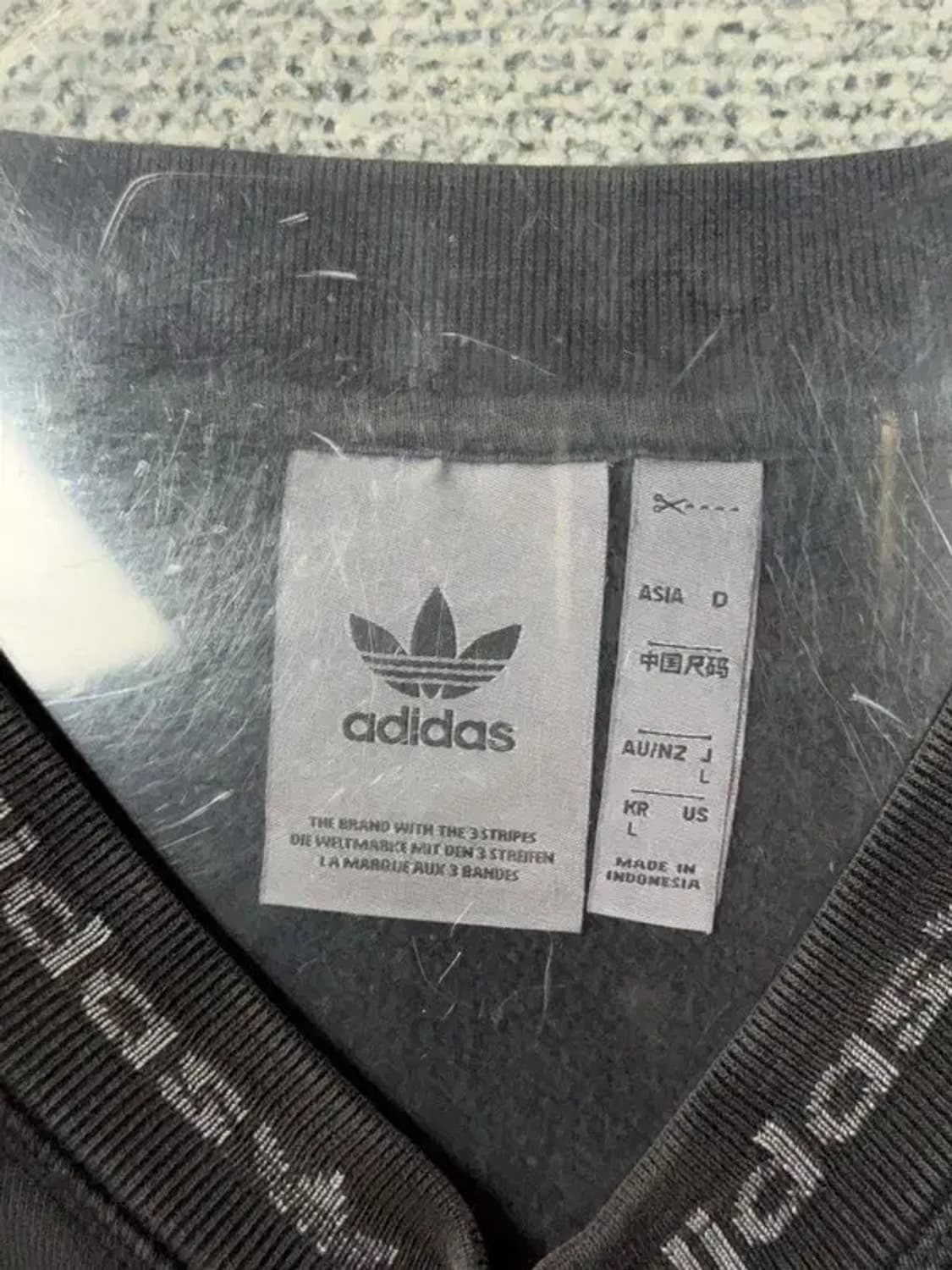 아디다스 블랙 센터 로고 빈티지 맨투맨 L 상품이미지7
