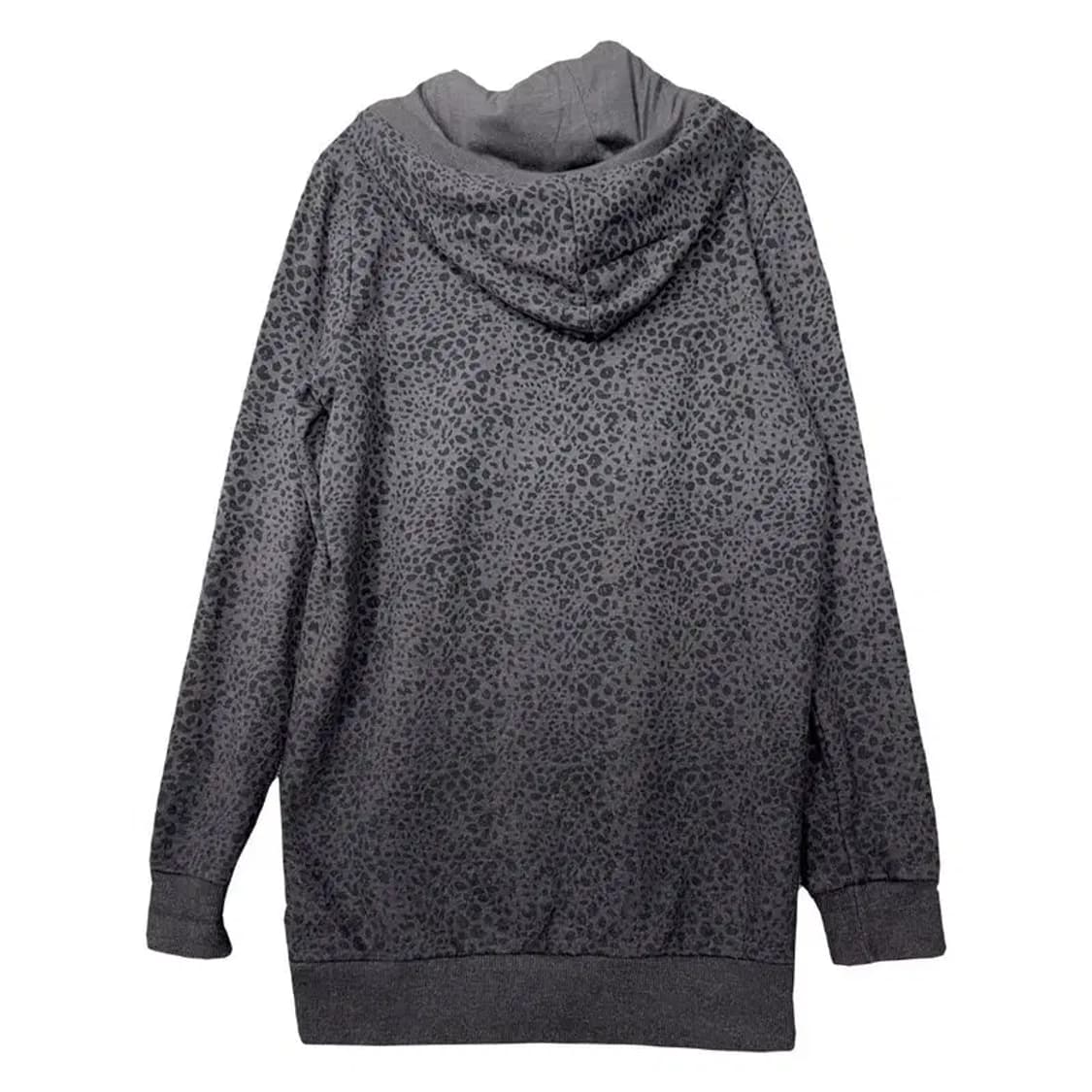 게스 그레이 패턴 빈티지 롱 후드티 160/84A 상품이미지2