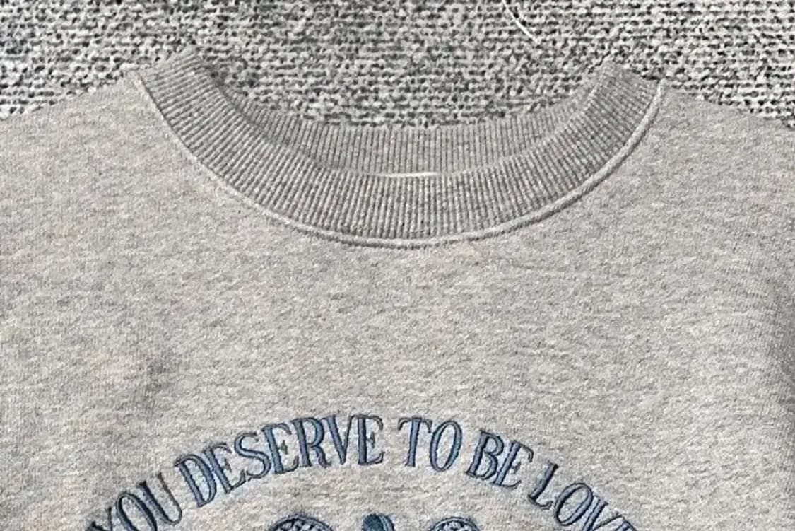 무즈 여성 프린팅 라이트 그레이 맨투맨 L 상품이미지5