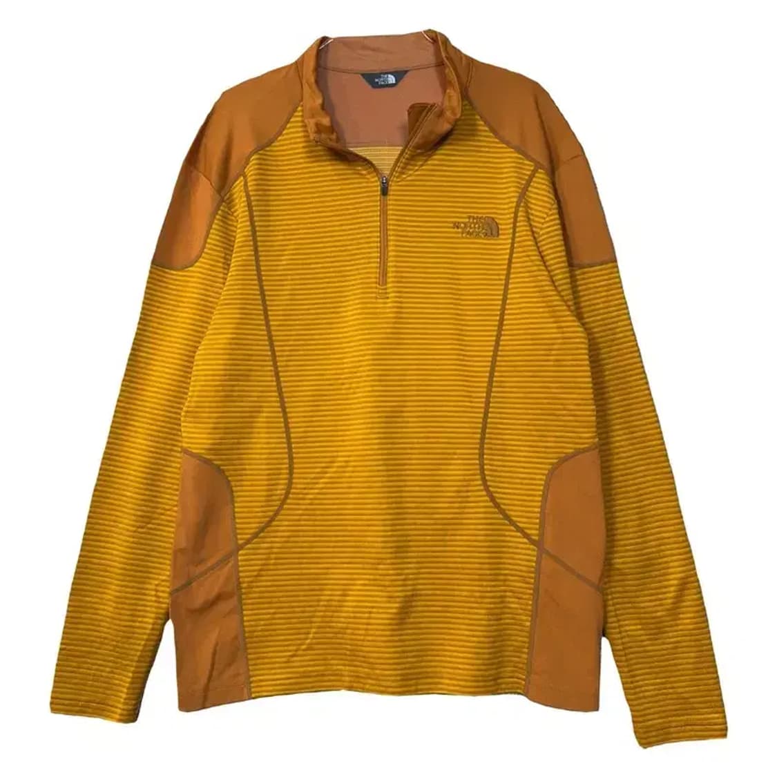 노스페이스 옐로우 등산 기능성 반집업 긴팔티 100(L) 상품이미지1