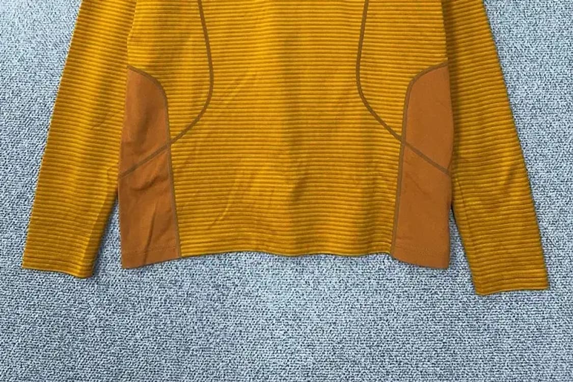 노스페이스 옐로우 등산 기능성 반집업 긴팔티 100(L) 상품이미지4