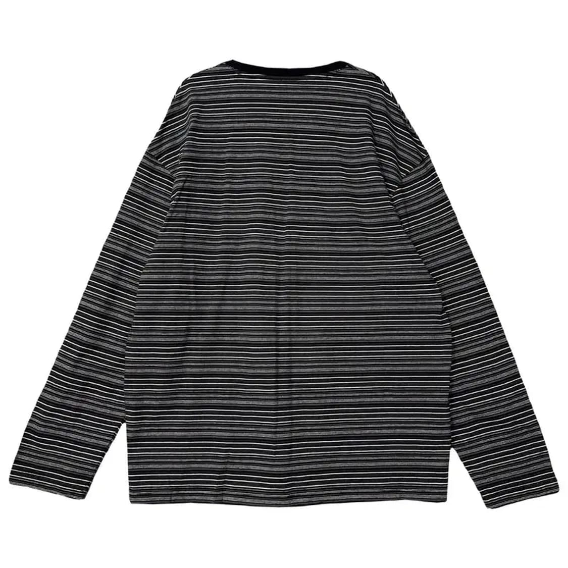 무신사스탠다드 스트라이프 블랙 긴팔티 2XL 상품이미지2