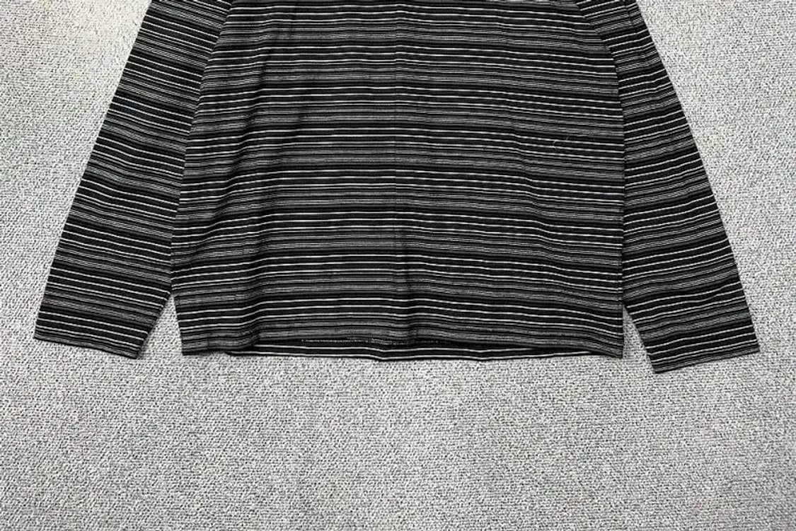 무신사스탠다드 스트라이프 블랙 긴팔티 2XL 상품이미지4