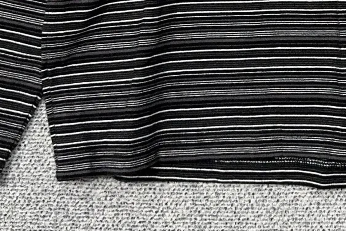 무신사스탠다드 스트라이프 블랙 긴팔티 2XL 상품이미지6