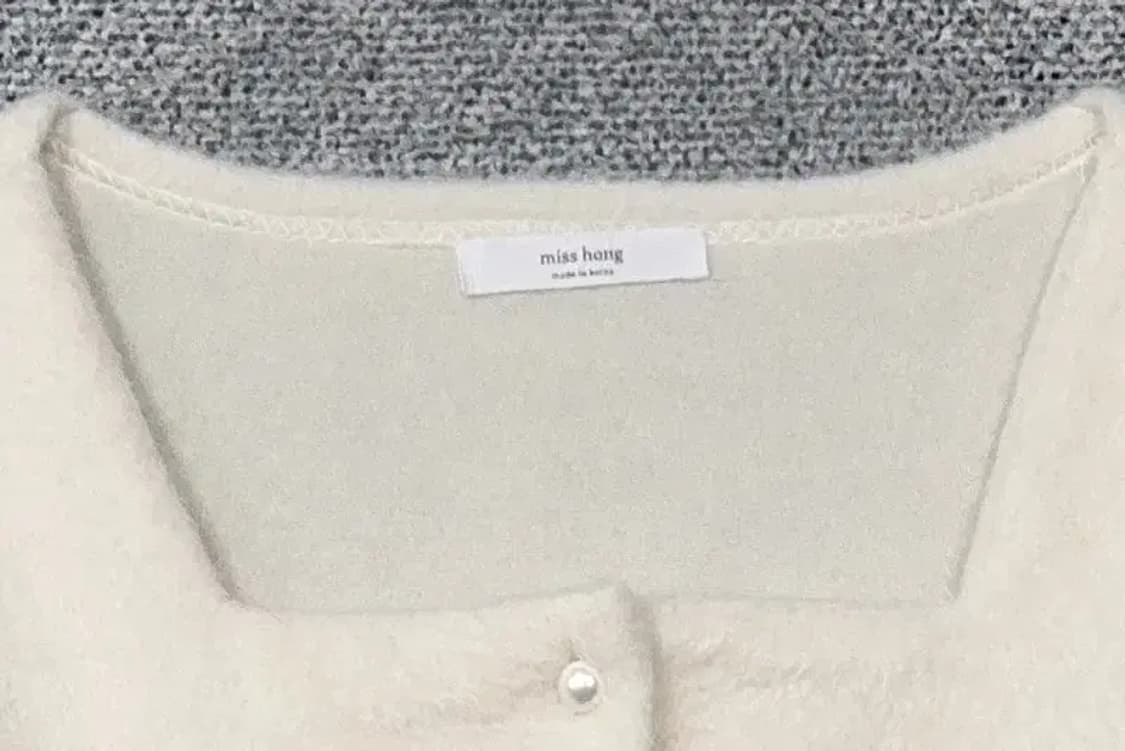 여성 캐주얼 크림 크롭 니트 가디건 S-M 상품이미지5