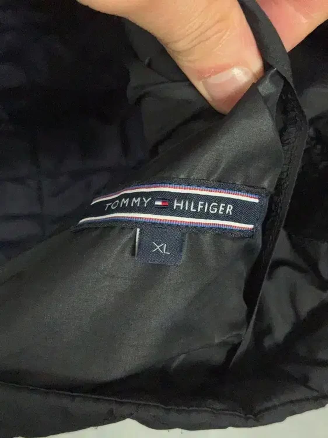 타미힐피거 블랙 로고 클래식 퀄팅 자켓 XL 상품이미지8