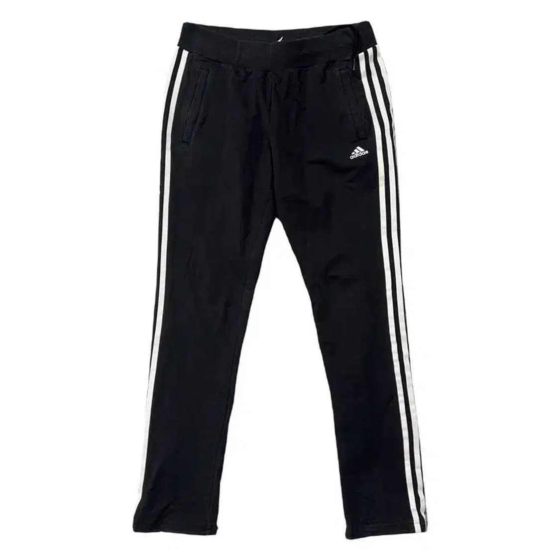 아디다스 블랙 로고 삼선 트레이닝 팬츠 L 상품이미지1
