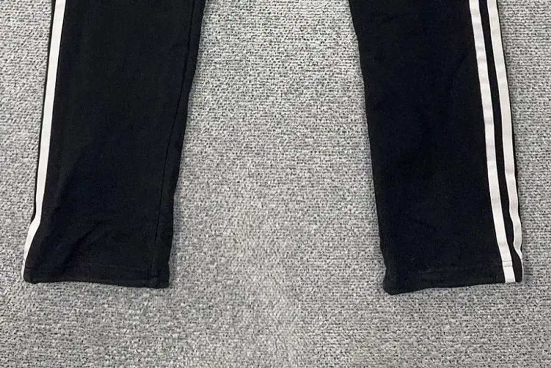 아디다스 블랙 로고 삼선 트레이닝 팬츠 L 상품이미지5