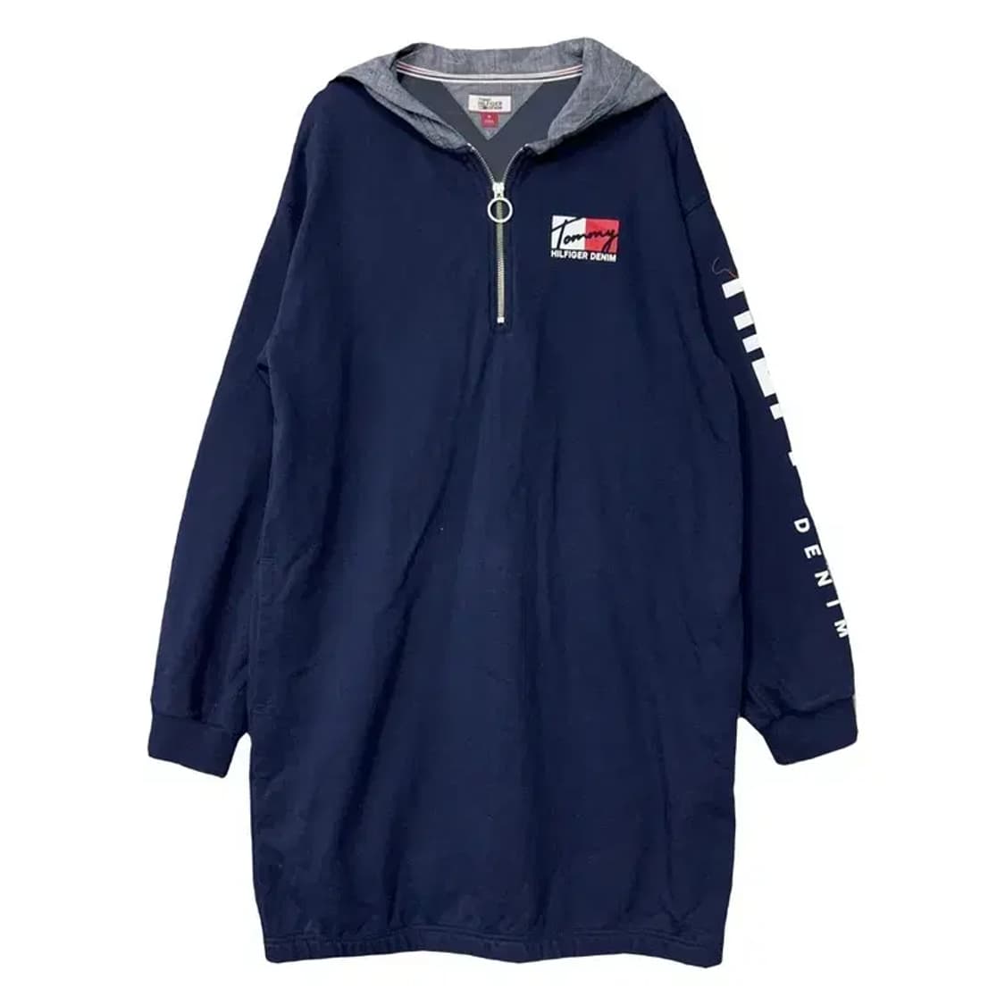 타미힐피거 네이비 로고 후드 원피스 M 상품이미지1