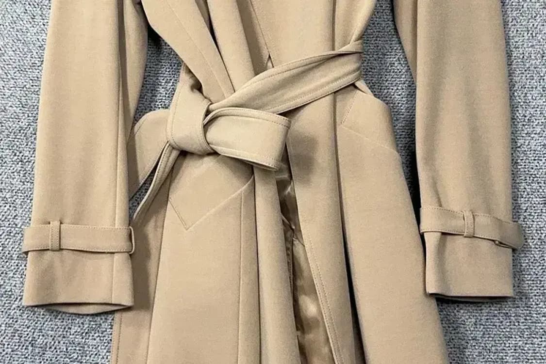 주크 베이지 벨티드 클래식 트렌치 코트 (55) 상품이미지4