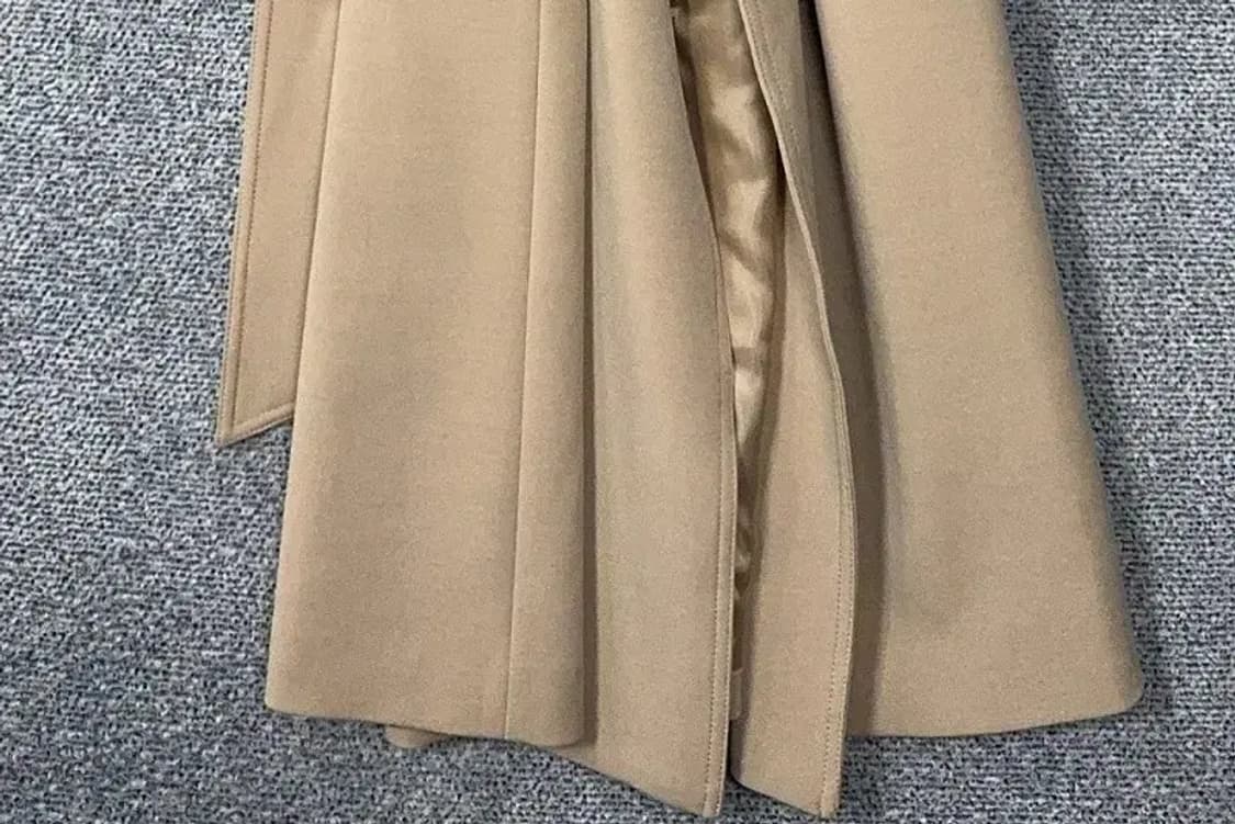 주크 베이지 벨티드 클래식 트렌치 코트 (55) 상품이미지5