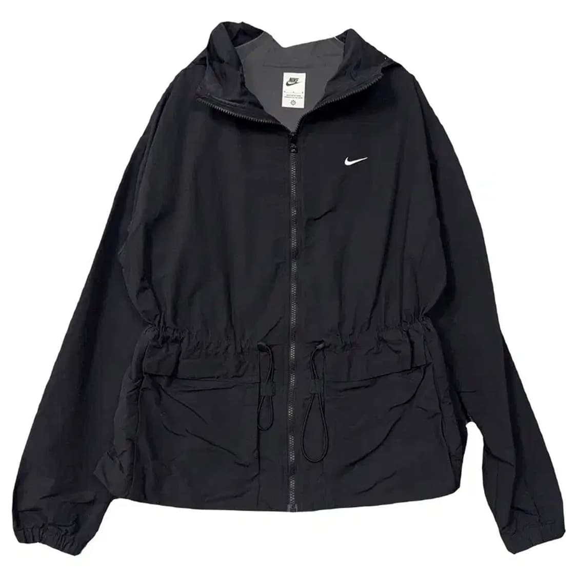 나이키 블랙 로고 밴딩 나일론 여성 후드 바람막이 M 상품이미지1