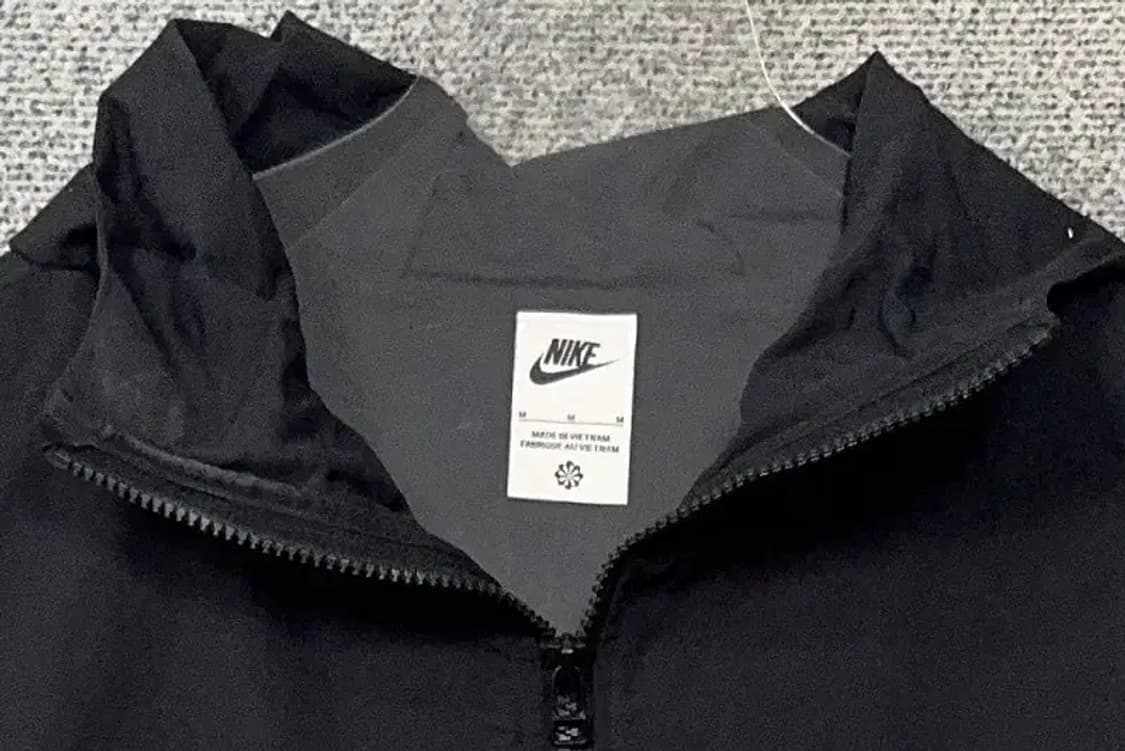 나이키 블랙 로고 밴딩 나일론 여성 후드 바람막이 M 상품이미지5
