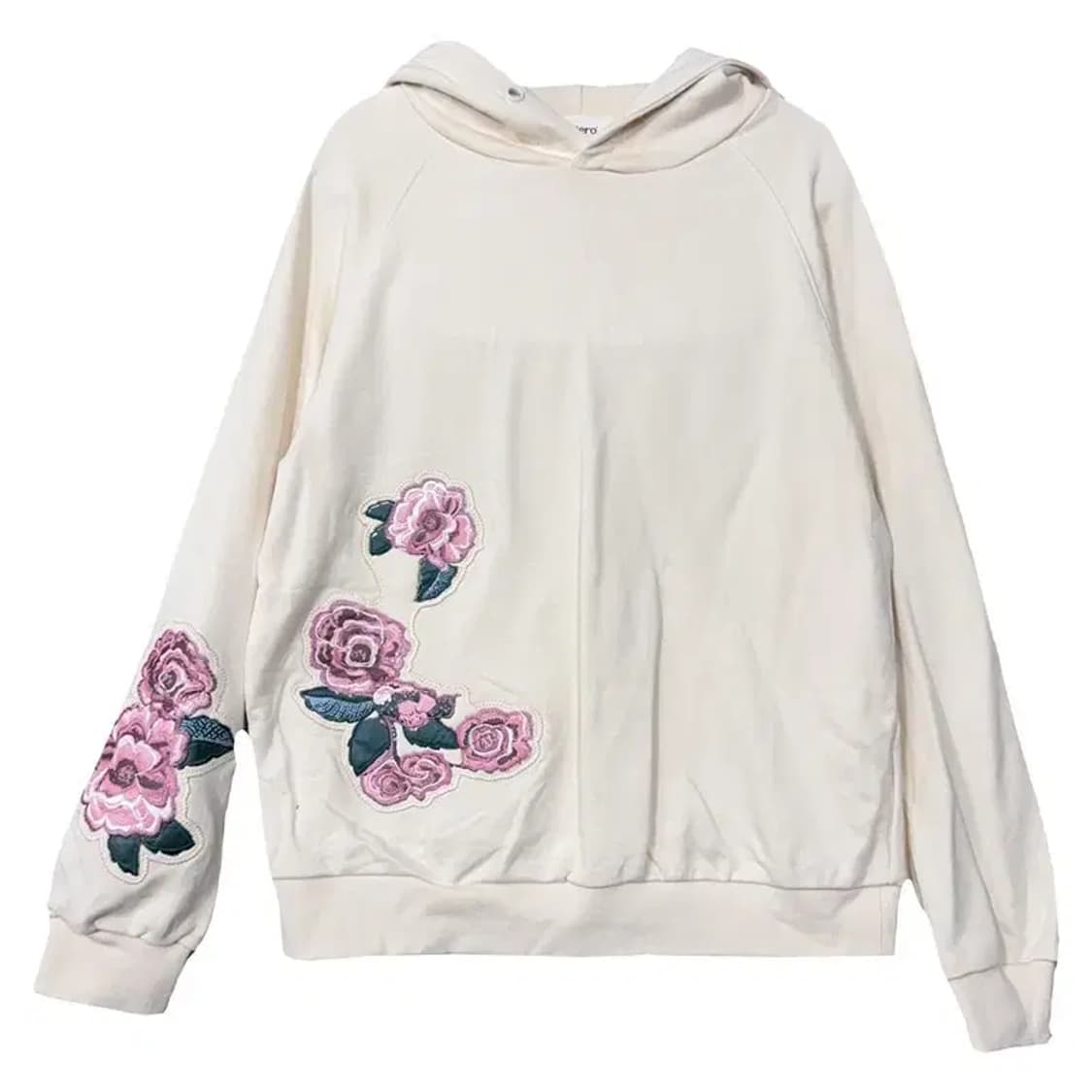 시에로 프린팅 크림 후드티 0(XS) 상품이미지1