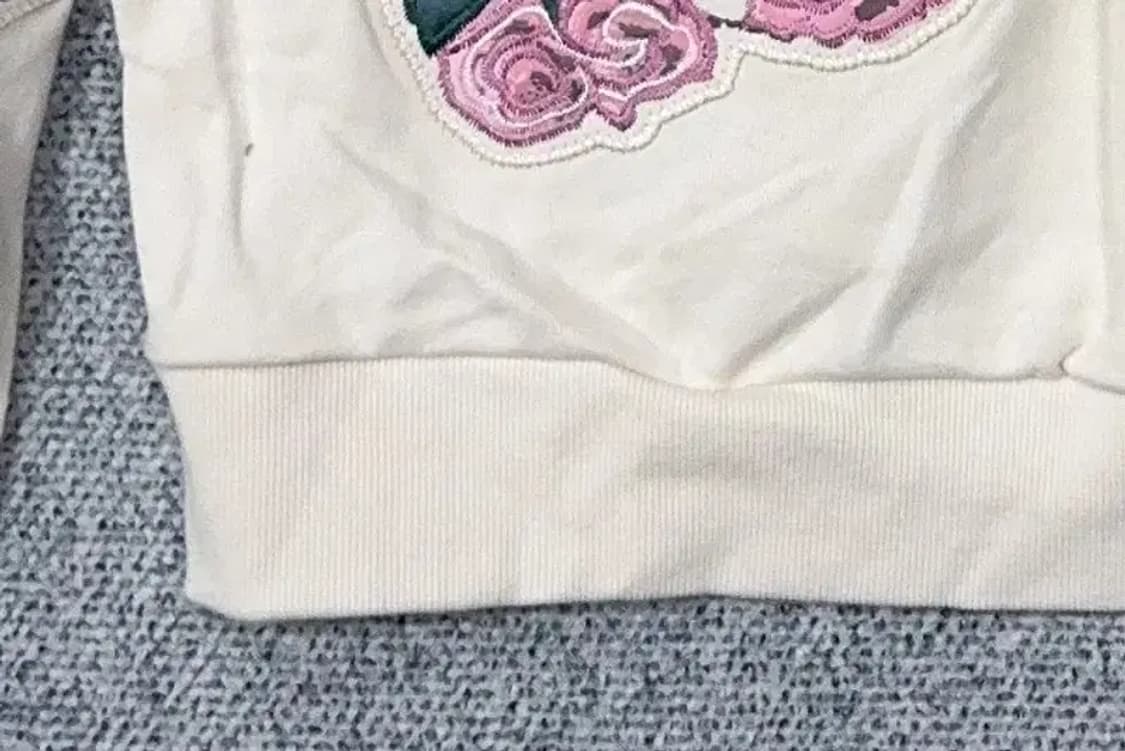 시에로 프린팅 크림 후드티 0(XS) 상품이미지6