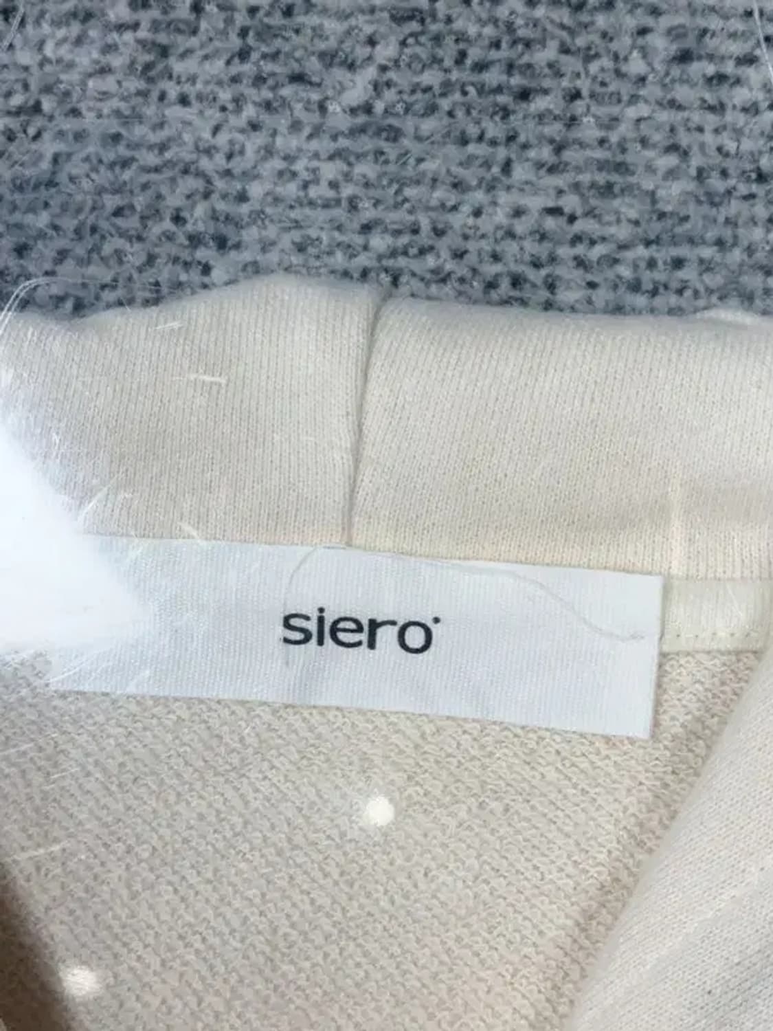 시에로 프린팅 크림 후드티 0(XS) 상품이미지7