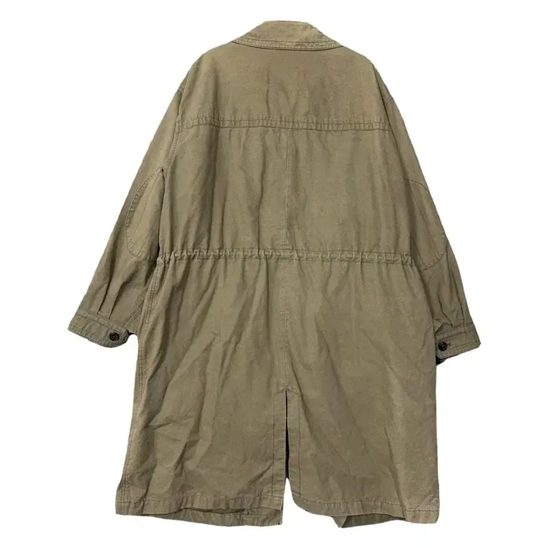써스데이아일랜드 카키 버튼 카라 코트 90(M) 상품이미지2