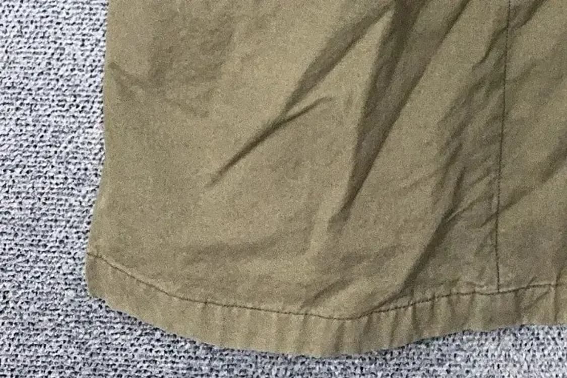 써스데이아일랜드 카키 버튼 카라 코트 90(M) 상품이미지6