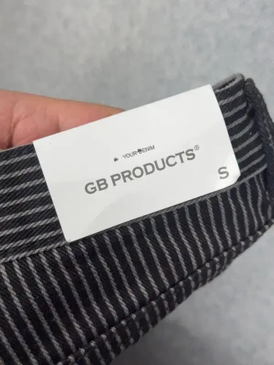 캐주얼 스트라이프 배기핏 하이라이즈 데님 팬츠 S 상품이미지6